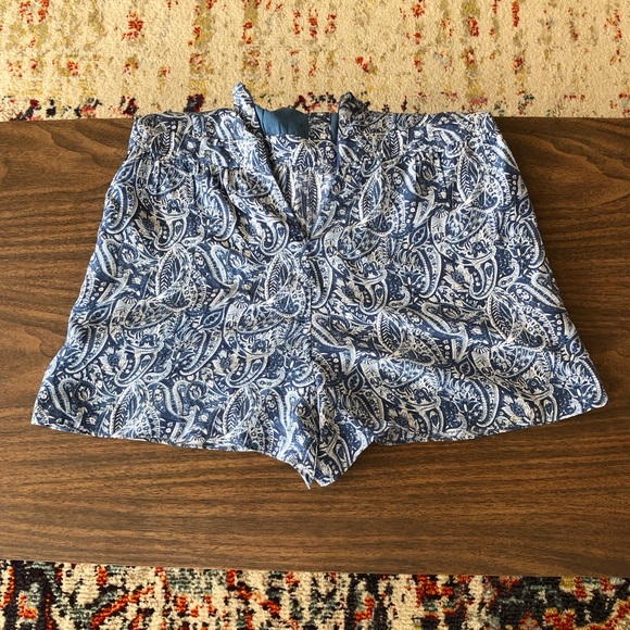 Intermix Blue Paisley Backless Romper - Picture 7 of 9